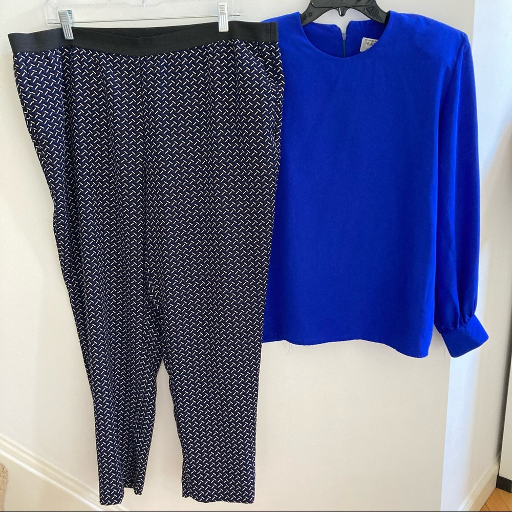 Final drop! Black & Blue Top & Pants Set 📦